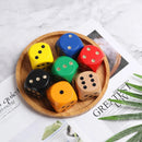 1PC 5cm Wooden,6-Sided Rounded Corners, Colorful Dice.