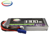 2S 3S 4S 6S 2200 4200 5200 6000mAh 30C 40C 60C 7.4V 11.1V 14.8V RC LiPo Battery For RC Drone Helicopter .