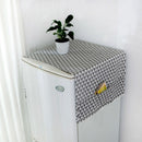 Dust Cover Organizer With Tassels Made of Thick Cotton Linen.  Great Covers for Refrigerators and  Washing Machines.