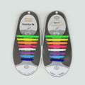 16Pcs/Set Silicone Elastic Shoelaces.