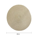 2/4/6pcs Woven round Placemat Or Coffee Cup or Bowl Coaster.