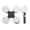 White/Black Round High Pressure Shower Head Combo.