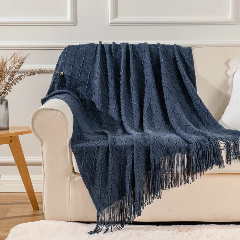 Battilo Machine Washable Decorative Soft Knitted Throws.