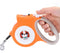 LED Retractable/Detachable Pet Leash with LED Flashlight.