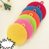 6Pcs Silicone Scouring Dish Washing Cleaning Pads