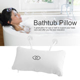 Non-Slip Bath Pillow with Suction Cups. Thick headrest to give your neck and back support.