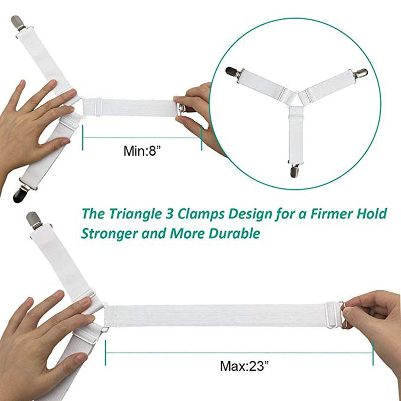 4Pcs Fastener Bed Grip Sheet Clips.