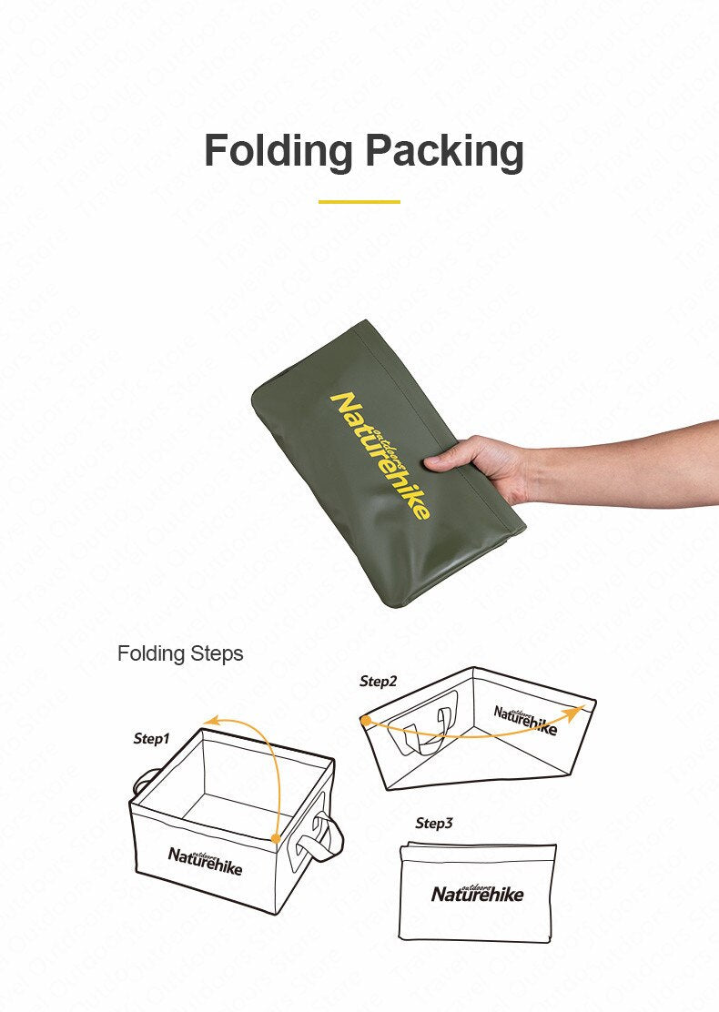 Naturehike Outdoor collapsible square Storage bucket.