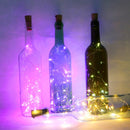 LED Wine Bottle Lights 2M 20LEDs Cork Shape Copper Wire Colorful Mini String Lights For Indoor Outdoor Wedding Christmas Lights