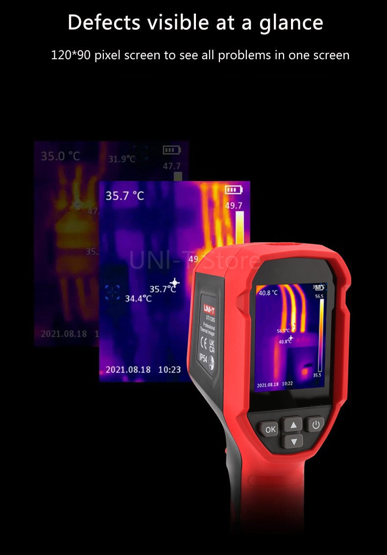 UNI-T UTi120S Infrared Thermal Imager PCB Circuit Industrial Testing Floor Heating Tube Testing Temperature Thermal Camera