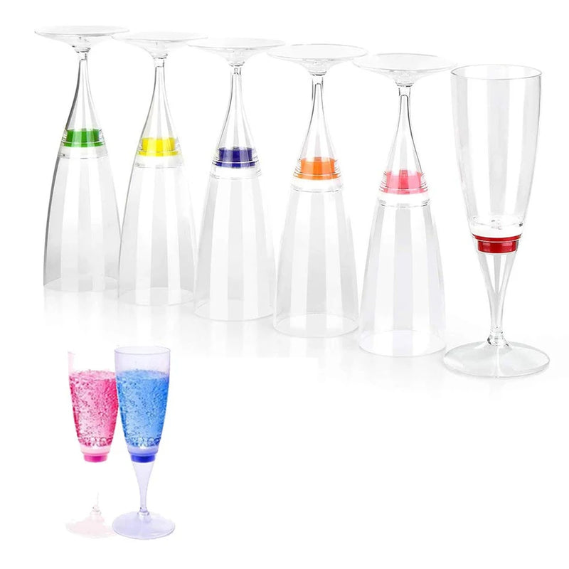 LED Liquid Activated Wine /Champagne Glass