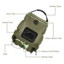 20L Outdoor Solar Shower Bag For Hiking Or Camping With Extra Shower Head