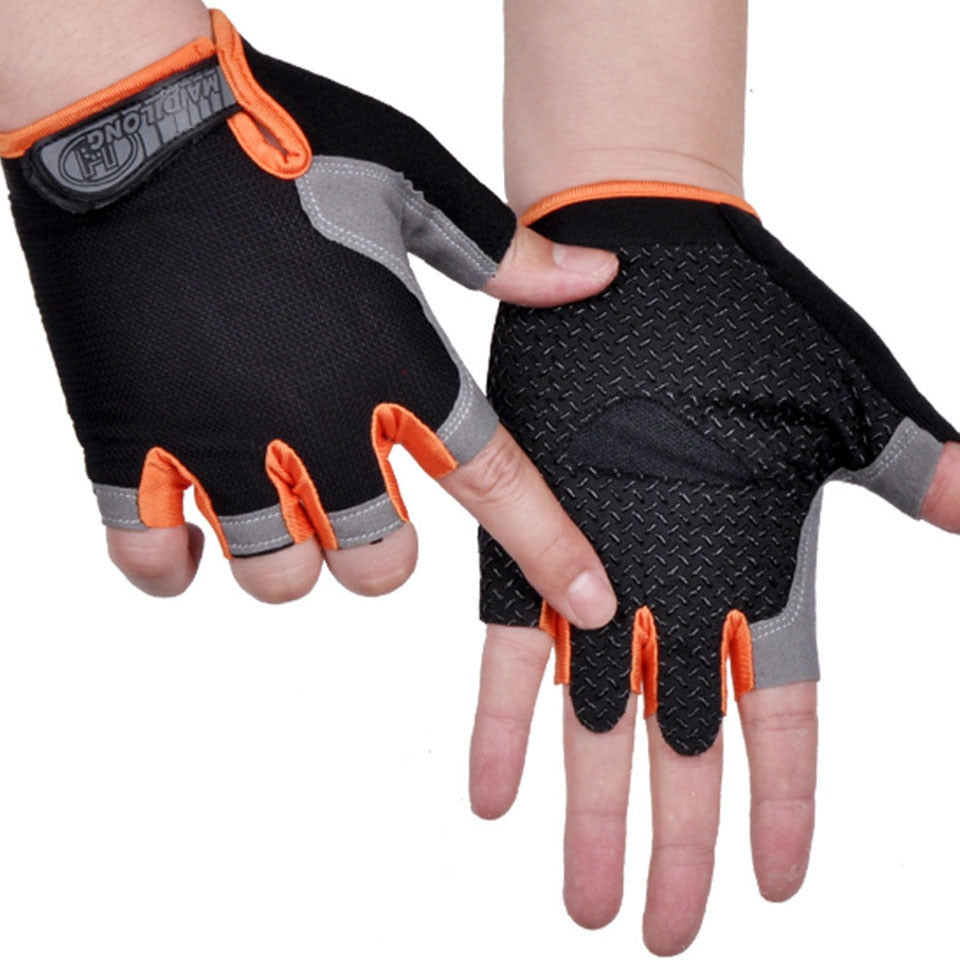 Anti-slip, Anti-sweat, Breathable Half Finger Sports Gloves for Men and Women.