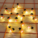 20 LED Lights 2M- Santa Claus, Snowman, Or Elk Christmas Garland.