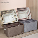 Cotton Linen Folding Storage Baskets.  Great For Organizing Kids Toys Or Laundry.