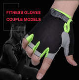 Anti-slip, Anti-sweat, Breathable Half Finger Sports Gloves for Men and Women.