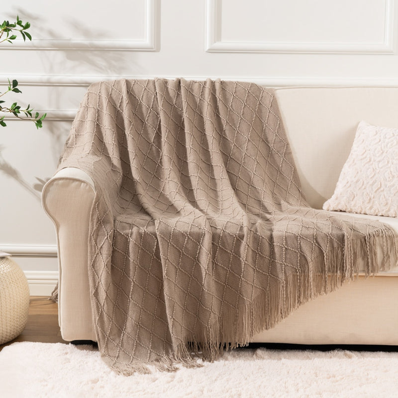 Battilo Machine Washable Decorative Soft Knitted Throws.