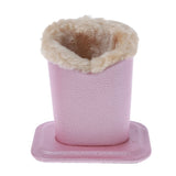 Leather Eyeglass Holder/Stand With Soft Plush Lining.