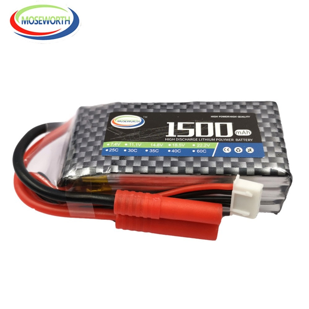 2S 3S 4S 6S 2200 4200 5200 6000mAh 30C 40C 60C 7.4V 11.1V 14.8V RC LiPo Battery For RC Drone Helicopter .