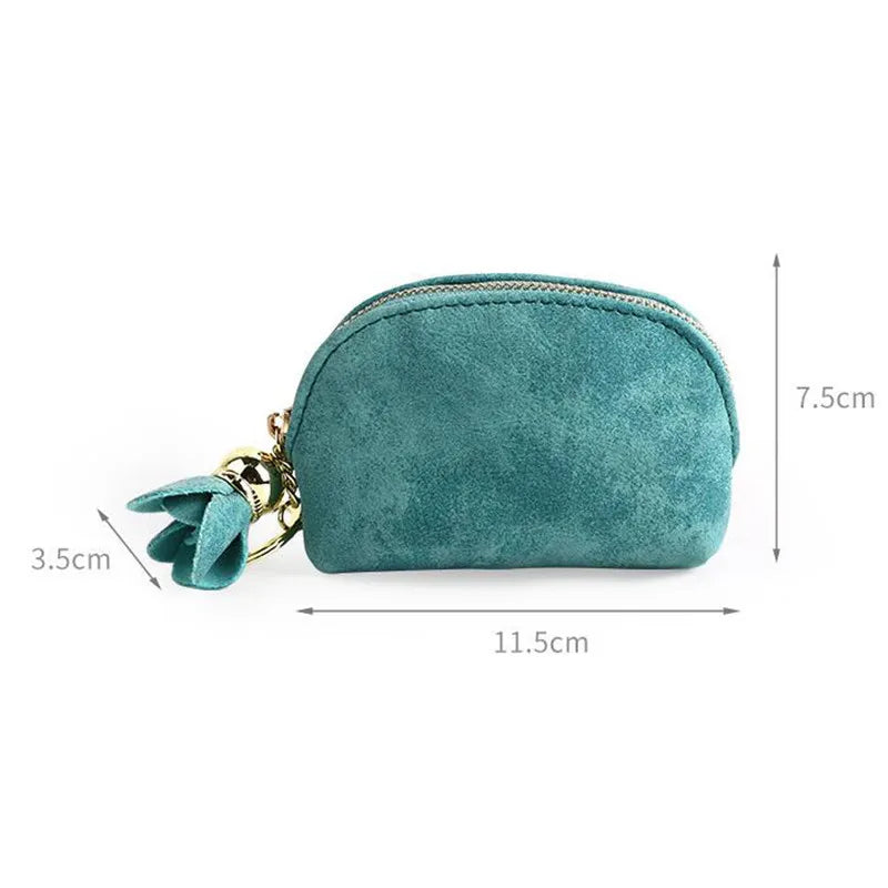 Min PU Leather Mini Wallet For Cards, Keys Or Coins    h