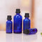 Refillable 5-100ML Blue Glass Bottle With Dropper For Liquid Essential Oils