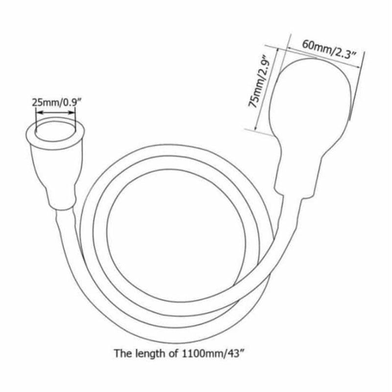 Faucet shower Extender Hose.