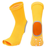 Yoga Cotton Socks With Silicone Non Slip. Open Foot Heel For Ballet Dance Socks.