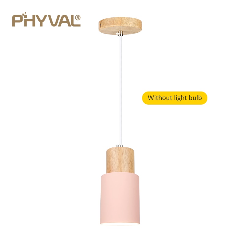 Nordic Wood Pendant Lights. E27 220V for Dinning Room, Kitchen or restaurant decoration.