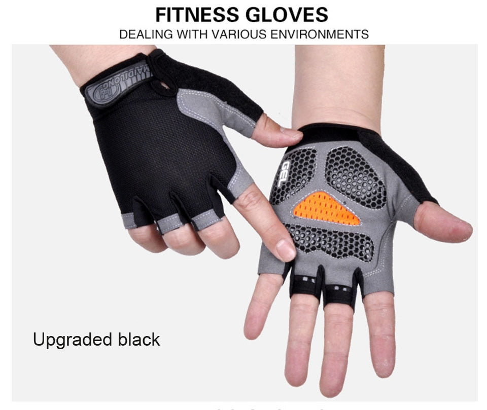 Anti-slip, Anti-sweat, Breathable Half Finger Sports Gloves for Men and Women.