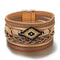 Amorcome Miyuki Leather Wide band Bracelets.