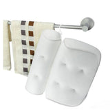 Non-Slip Bath Pillow with Suction Cups. Thick headrest to give your neck and back support.