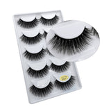 5 Pairs Multipack 3D Mink False Eyelashes.