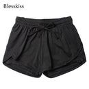 BLESSKISS Spandex Neon Summer Running, Workout, & Yoga Shorts For Women.