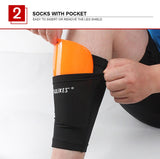 Aolike  Leg Sleeves With Pocket For Supporting Shin Guards For Football OR Soccer.