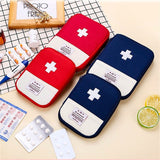 First Aid Medical travel Kit. Mini emergency travel bag.