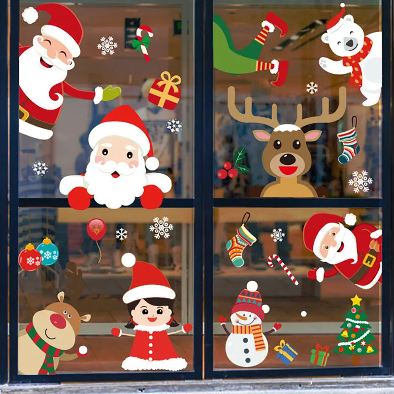 New year 2024 Or Merry Christmas Window/Wall Stickers