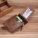 Men's Pu Leather Wallet With Zipper.