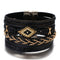 Amorcome Miyuki Leather Wide band Bracelets.