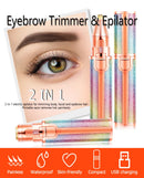 2 IN 1 Rechargeable Electric Eyebrow Trimmer.