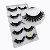 5 Pairs Multipack 3D Mink False Eyelashes.