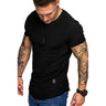Men's Short Sleeve Longline Curved Hem T Shirt With Plus Sizes M-3XL