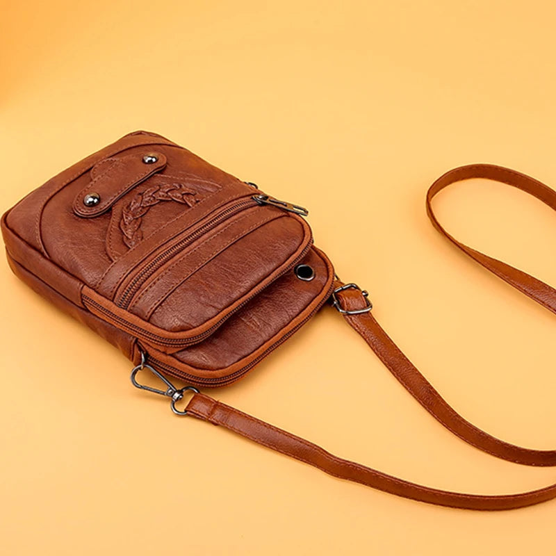Women's Soft Leather Crossbody Shoulder Bag