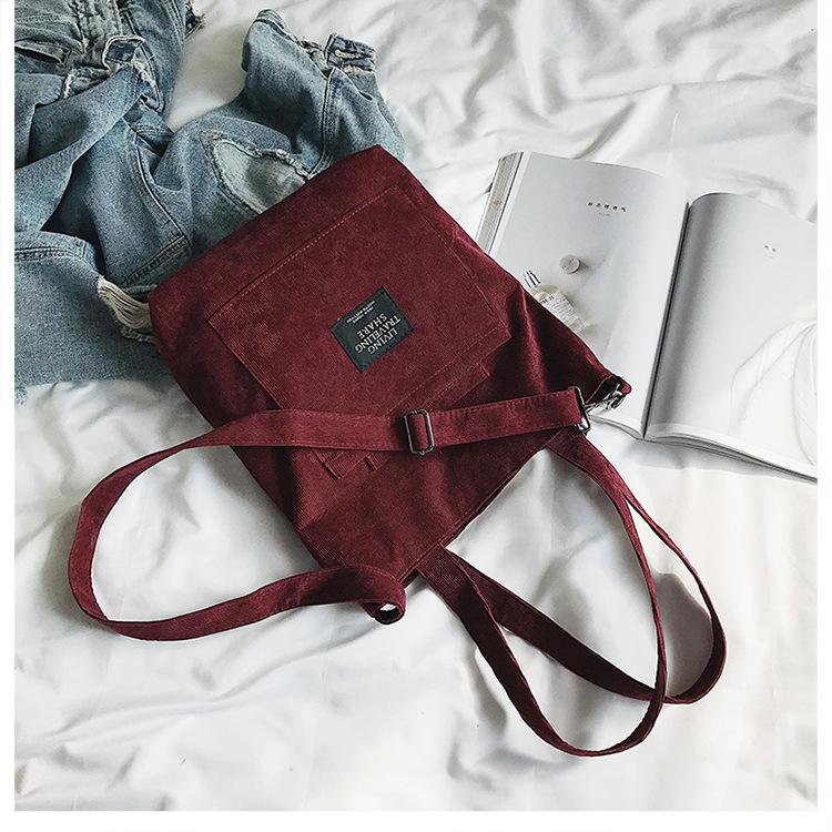 Women Corduroy Shoulder/Crossbody Bag.