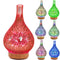 3D Glass Vase Aroma Essential Oil Diffuser With 7 Color LED Night Light.