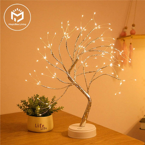 LED/Copper Wire Mini Holiday Tree.