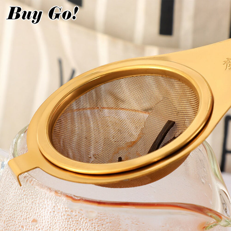 1PC Stainless Steel Fine Mesh Tea Filter With Handle.