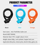 WEST BIKING Anti Theft Security Lock Cable.