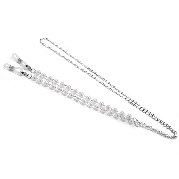 Women's fashion Pearl Bead Lanyard glass chain.