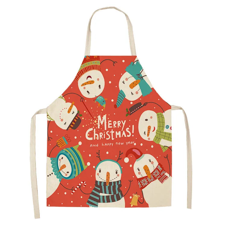 Christmas Linen Aprons