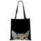 Linen Cat Printed Tote Bags.